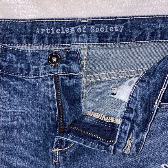 Articles of Society Patchwork Destroyed Denim Jeans | Sz 27 - Picture 6 of 8